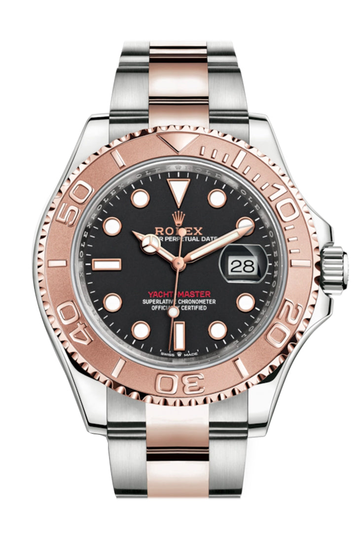 rolex yacht master gold and black