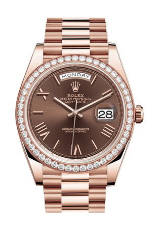 rolex president 40mm rose gold