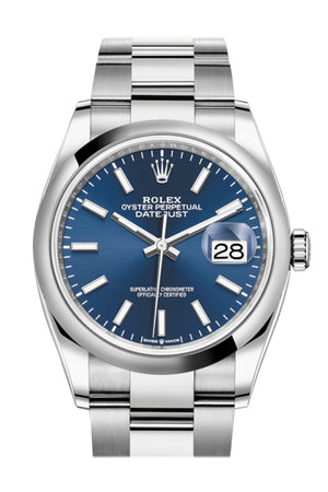 rolex datejust blue dial 36mm