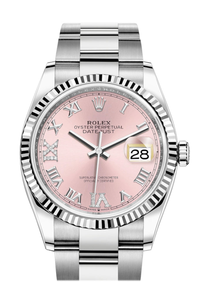 rolex datejust 36mm pink dial