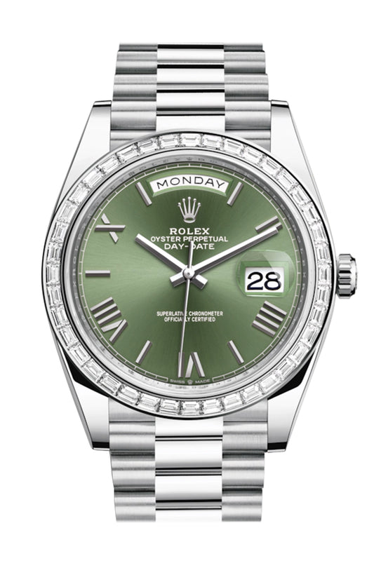 rolex day date olive dial