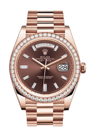 rolex day date 40 chocolate dial