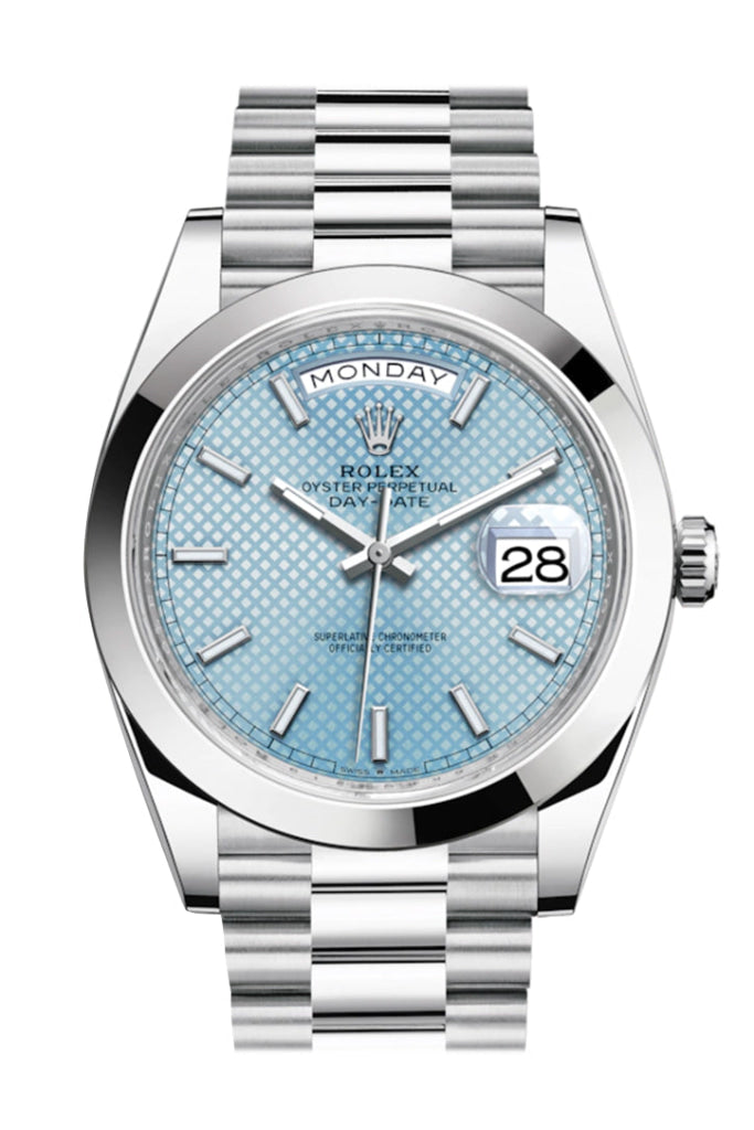 rolex platinum ice blue