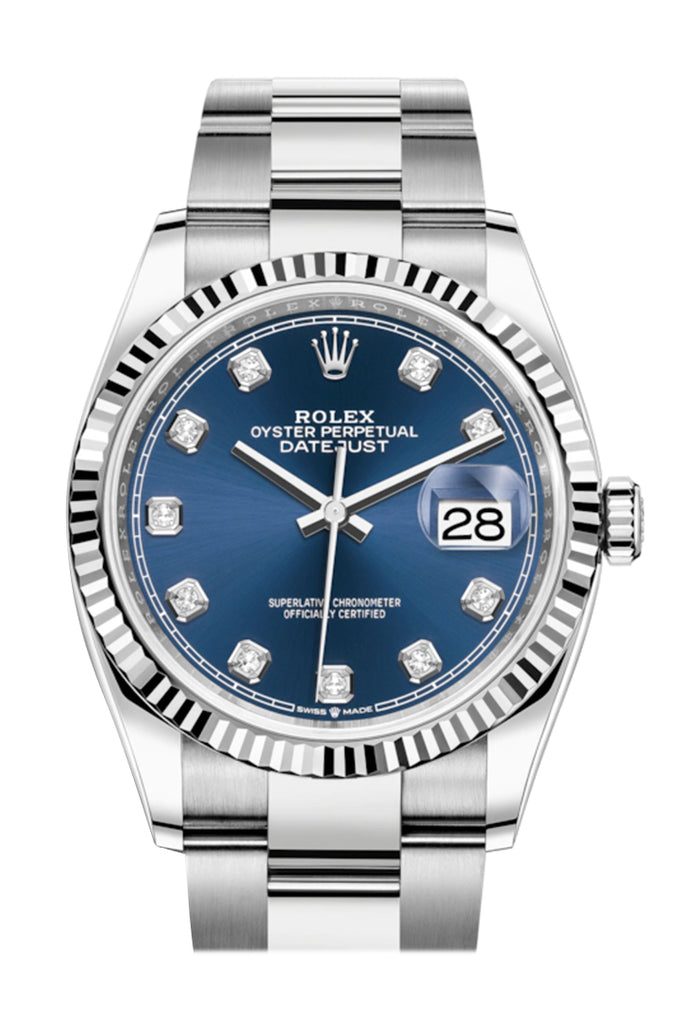 rolex blue datejust 36