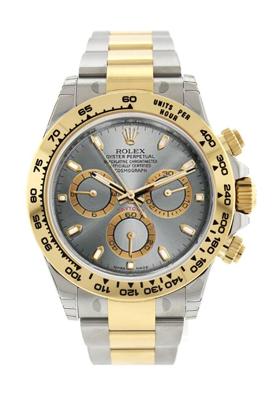 rolex daytona two tone grey dial