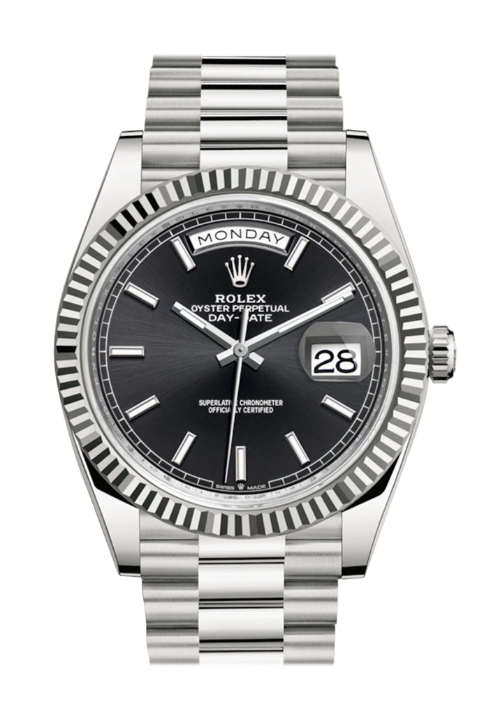 rolex day date stainless steel