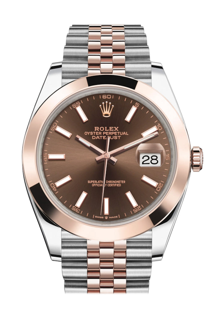 datejust 41 chocolate dial