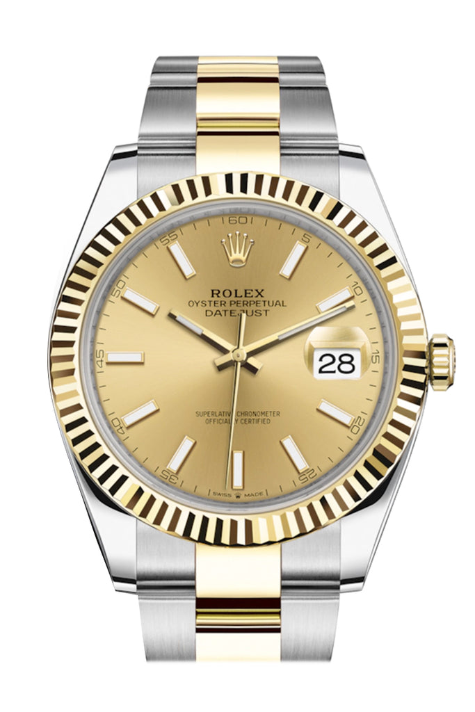 rolex datejust 41 champagne dial