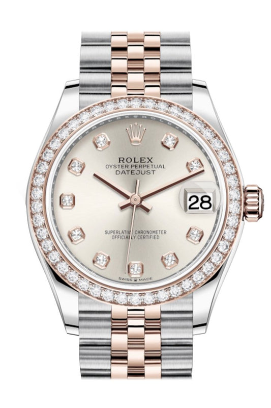 rose gold and silver rolex