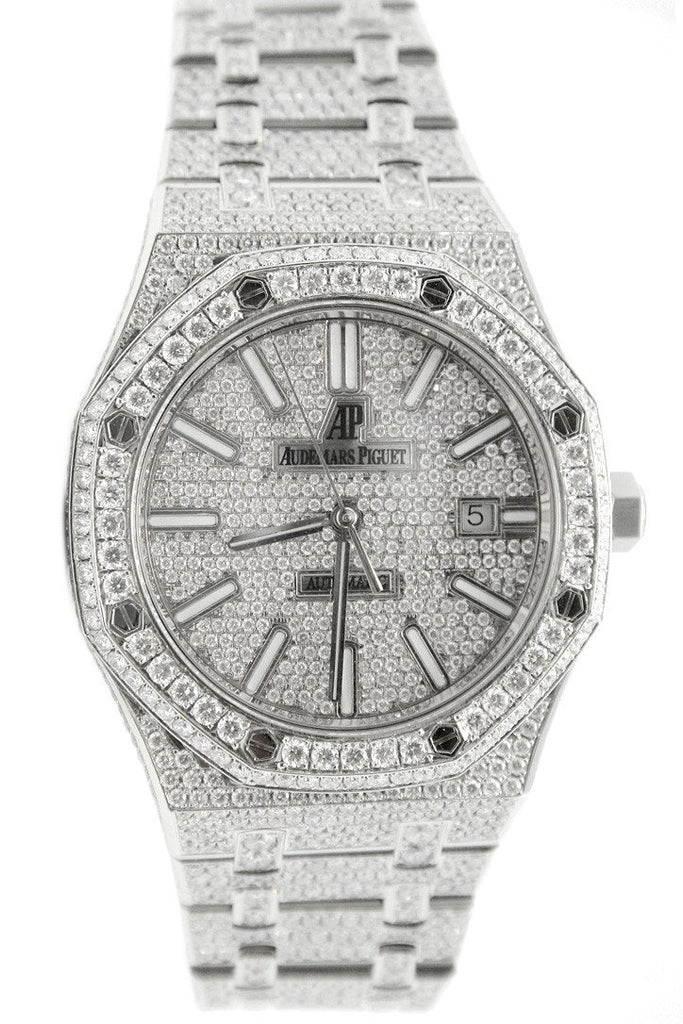 Audemars Piguet Custom Diamonds Watch 15400STOO1220ST01 | WatchGuyNYC