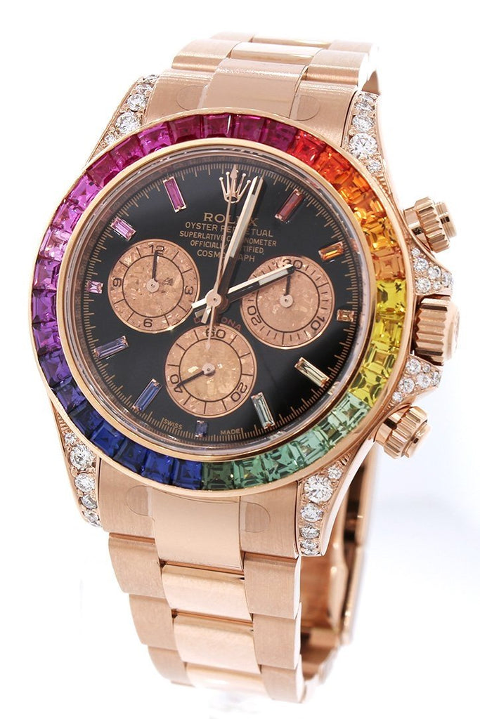 rainbow rolex gold