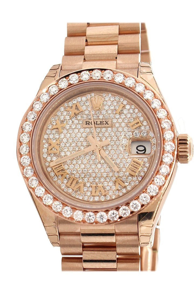 lady datejust 28 rose gold