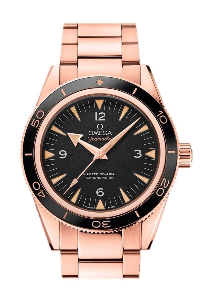 omega rose gold mens watch