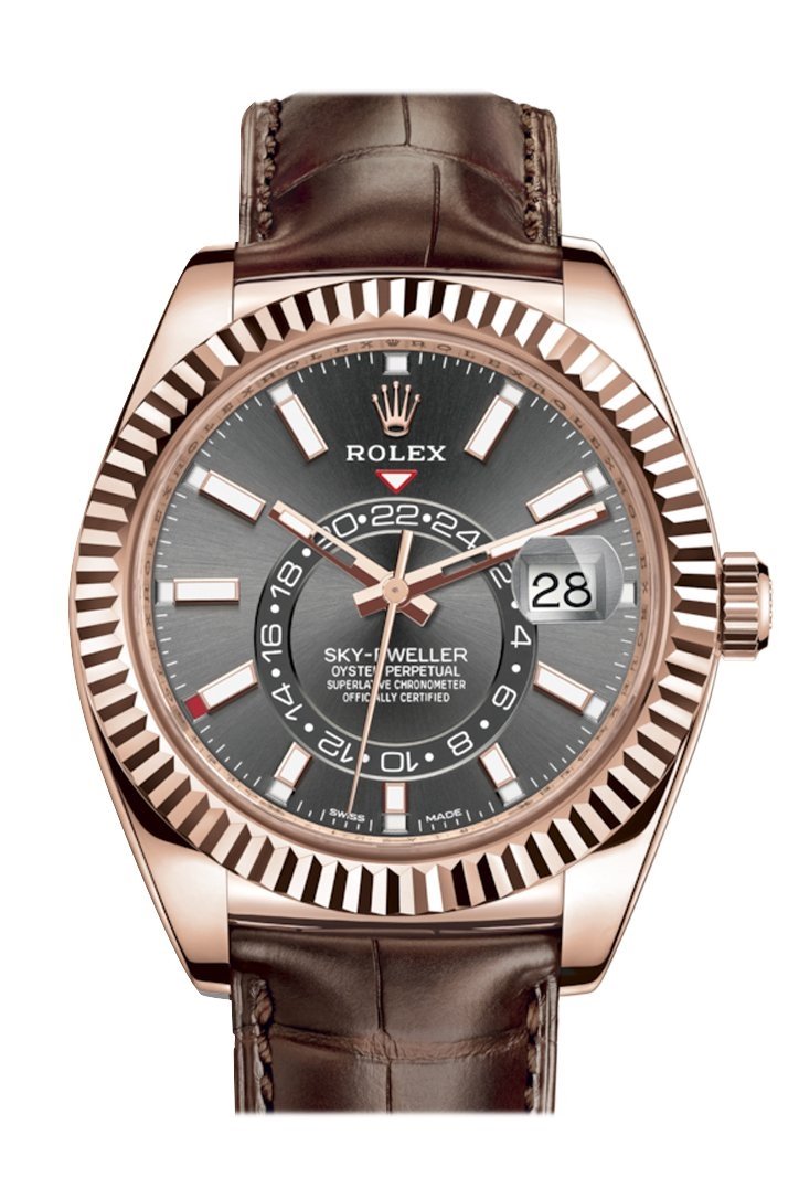 rolex sky dweller everose