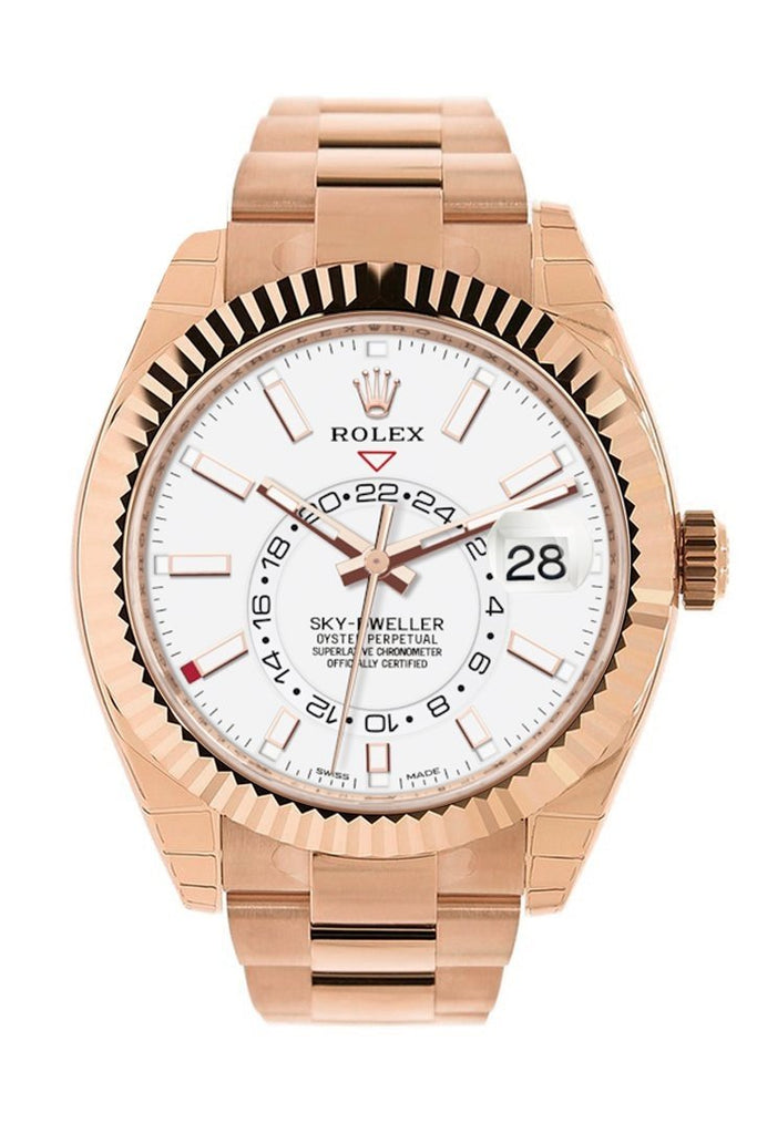 rolex sky dweller white dial