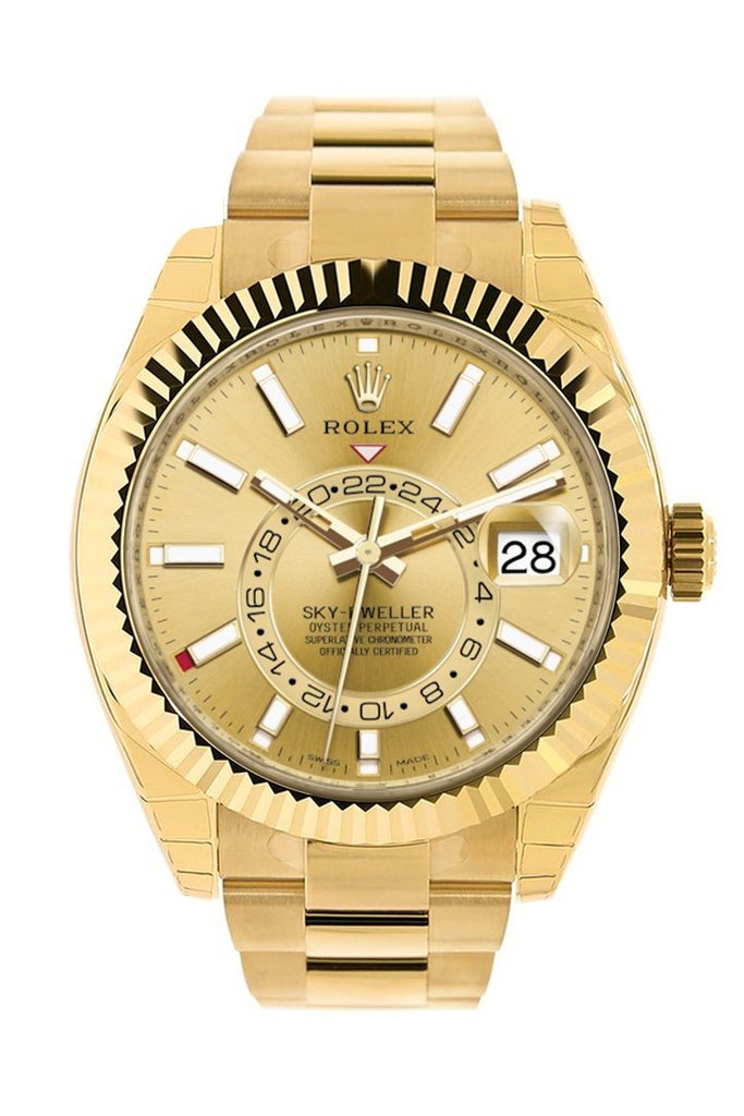 rolex sky dweller champagne