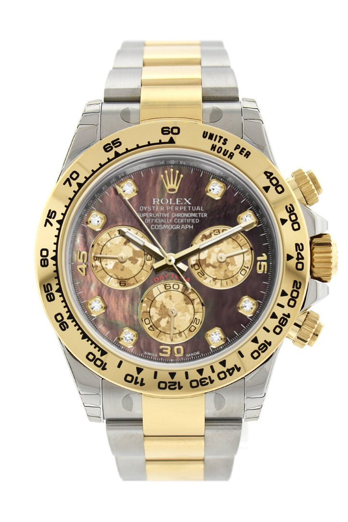 rolex daytona gold mother of pearl