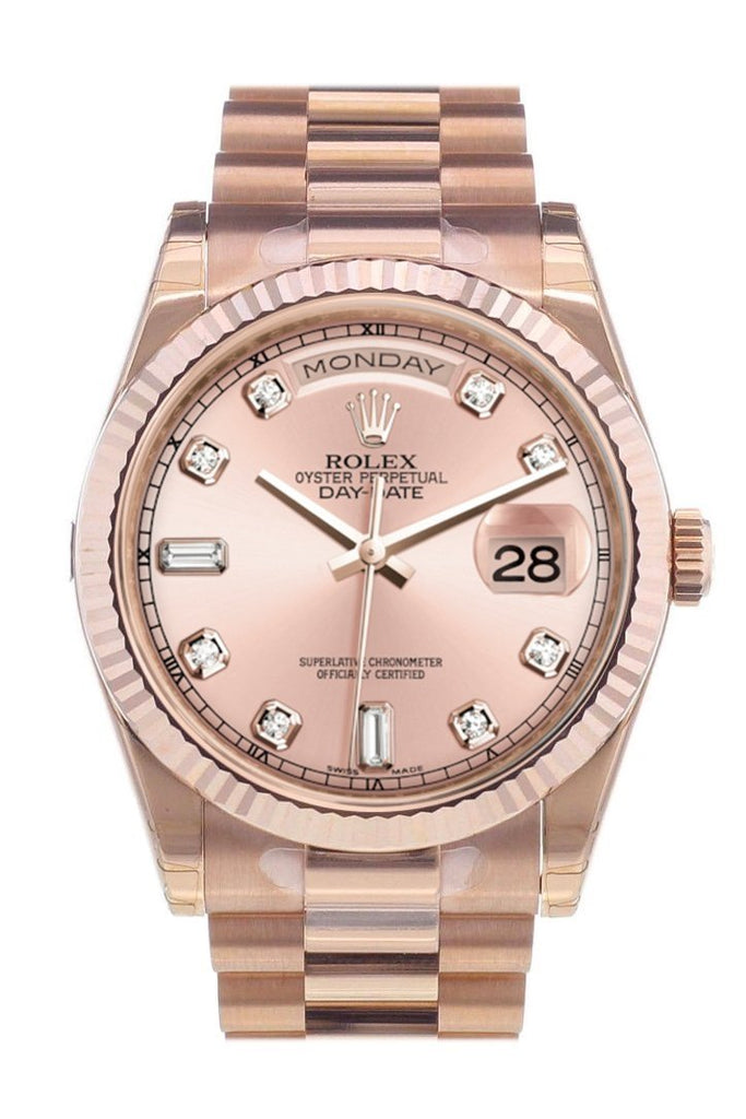 rose gold day date 36