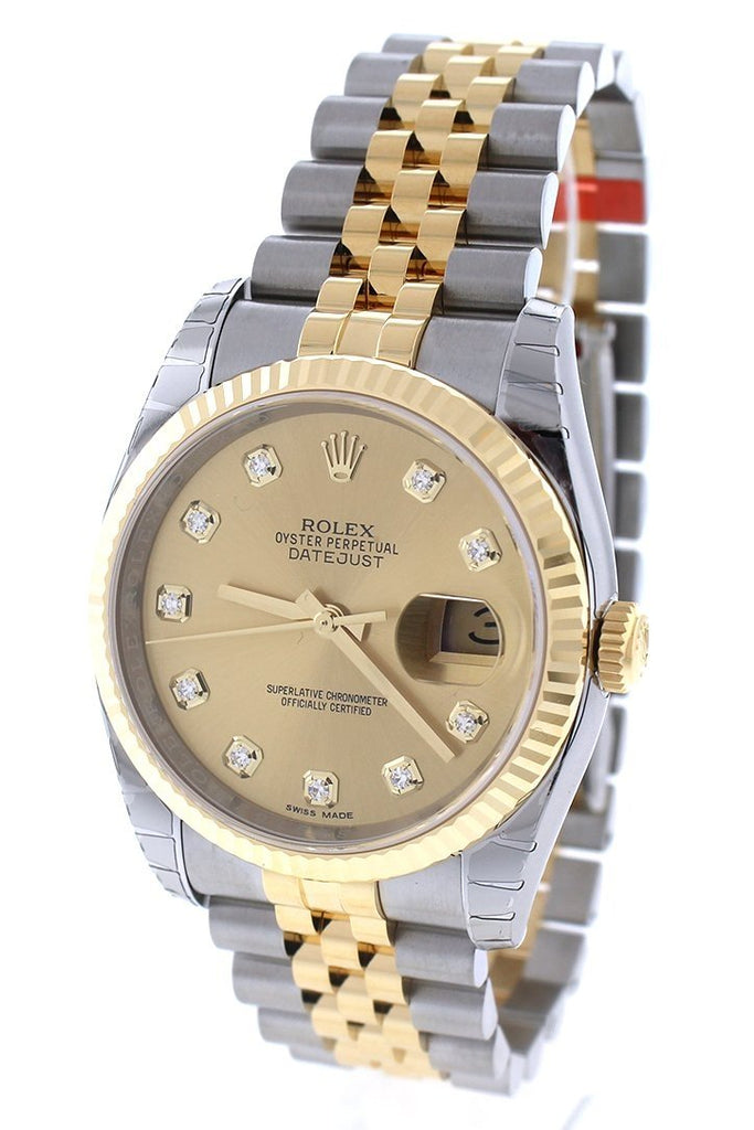 datejust two tone diamond