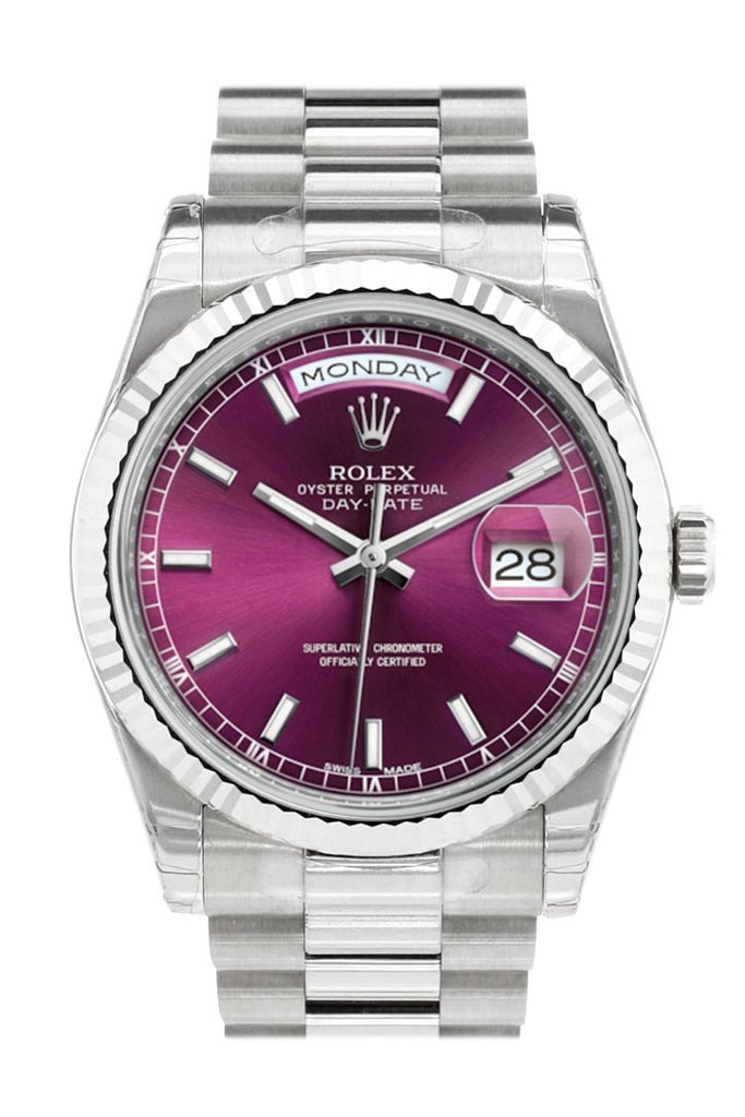 rolex day date purple dial