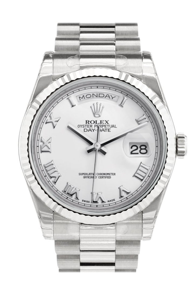 rolex day date 36 white gold