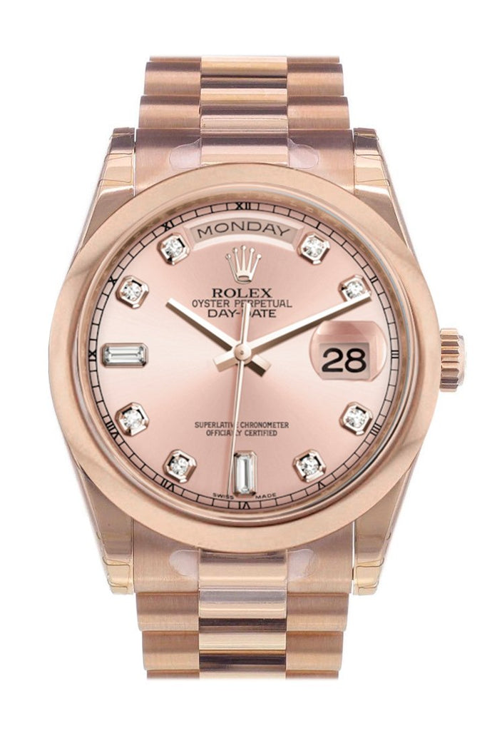 rolex day date 36 rose gold