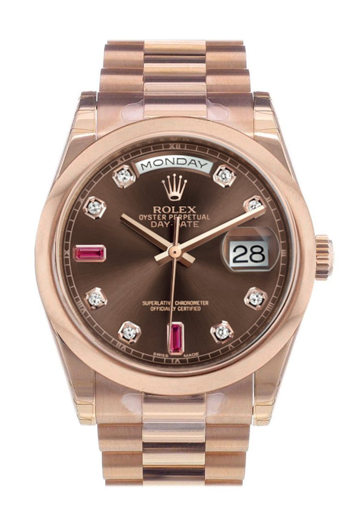 rose gold day date 36