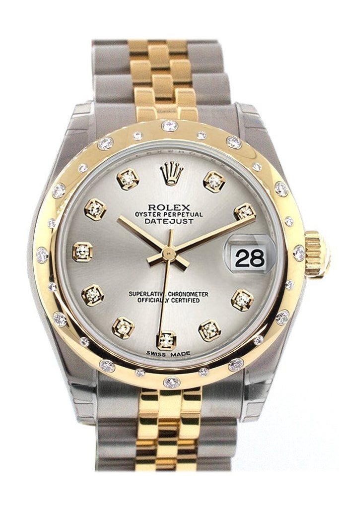 Rolex 178343 Datejust 31 Silver Diamond 