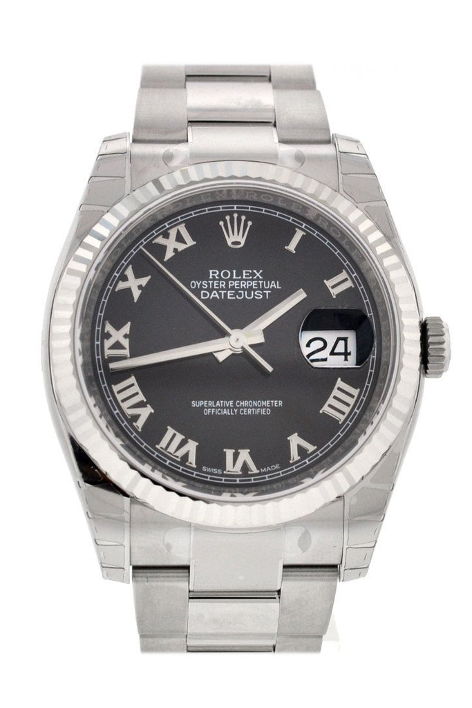 ROLEX 116234 Datejust 36 Black Roman 