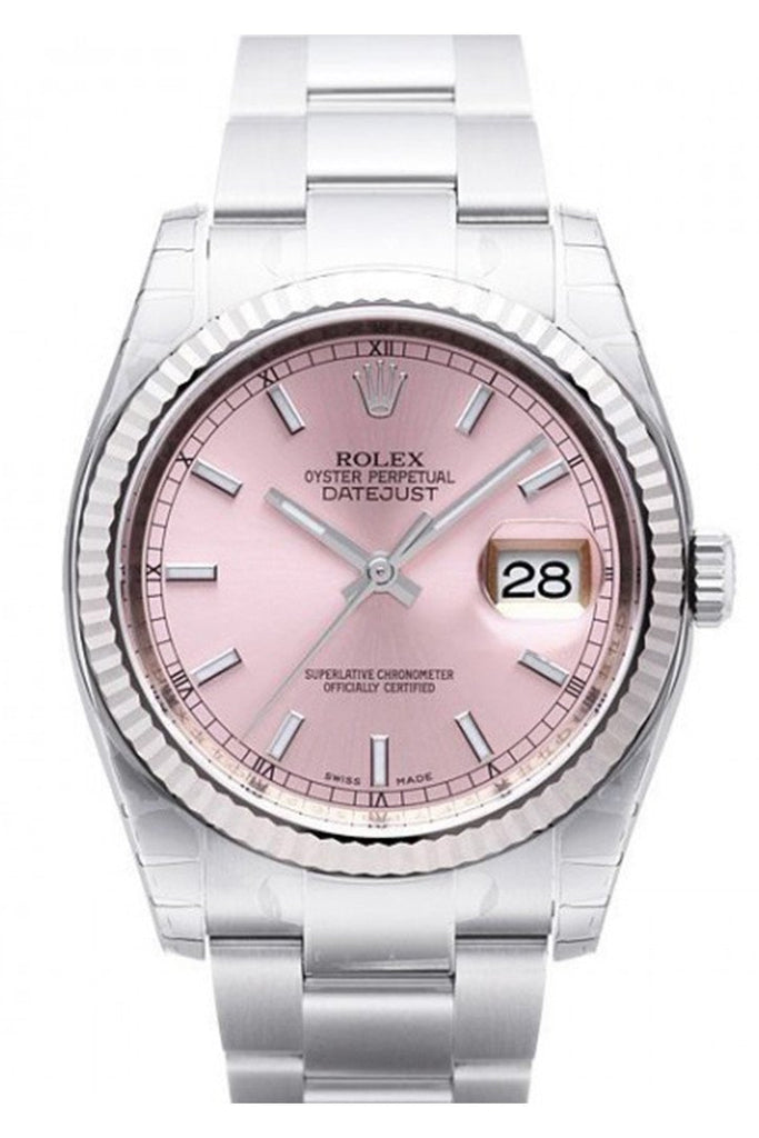ROLEX 116234 Datejust 36 Pink Dial Gold 