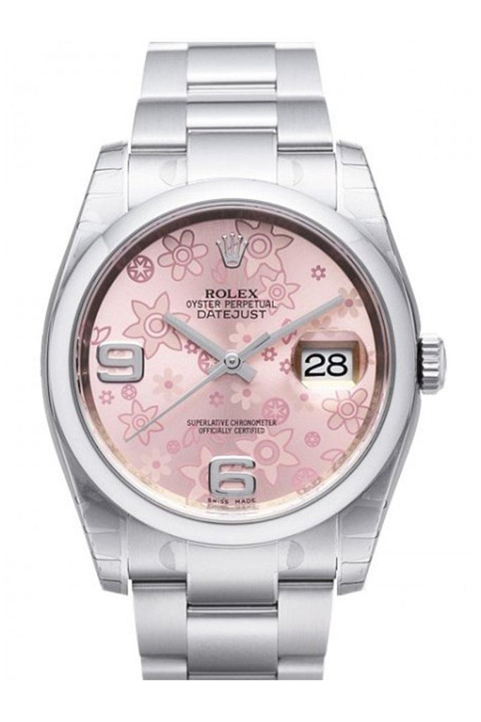 ladies rolex with pink face