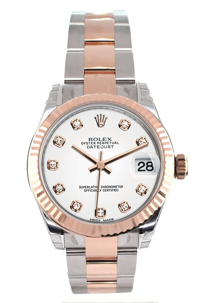 datejust two tone rose gold