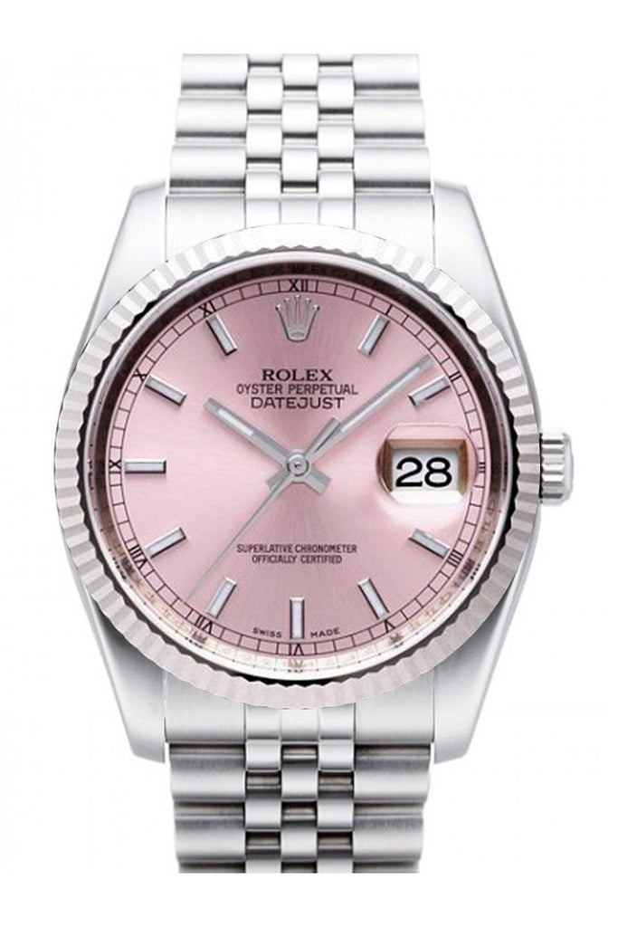 rolex pink dial datejust