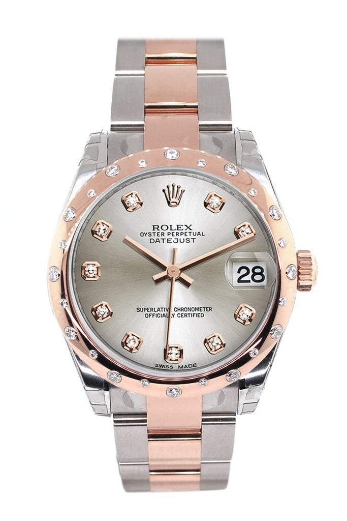 rose gold and silver rolex