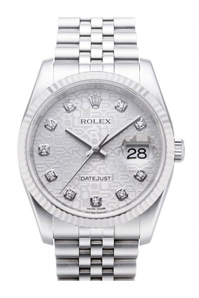 datejust 36 silver jubilee