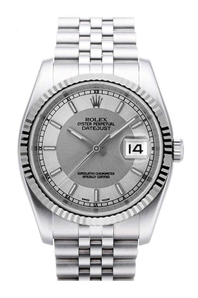 ROLEX 116234 Datejust 36 Silver Dial 