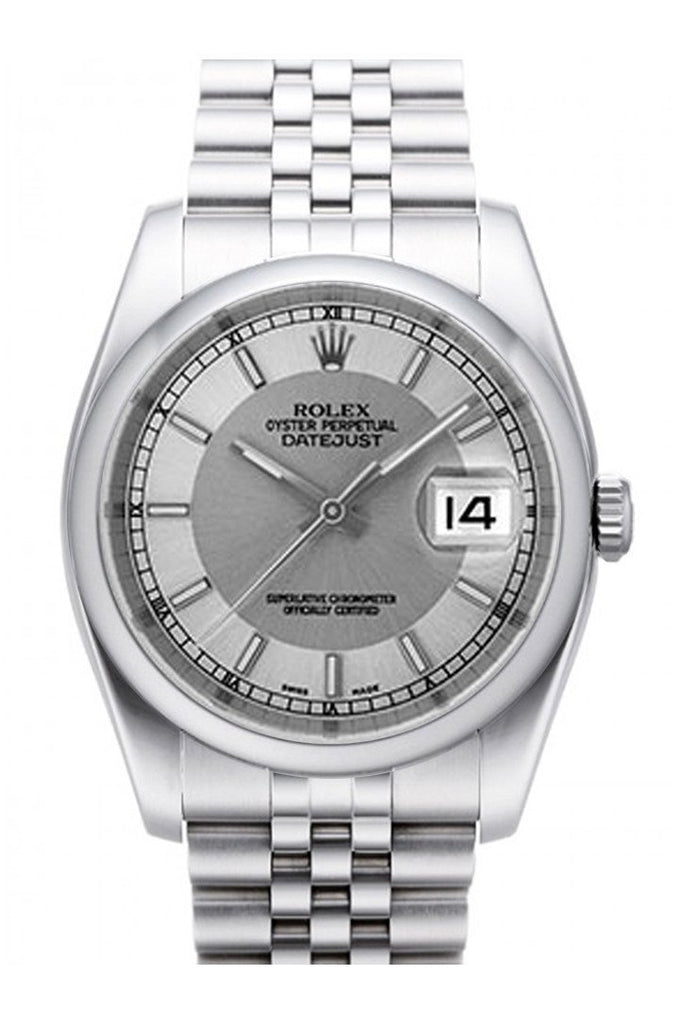 rolex 116200 silver