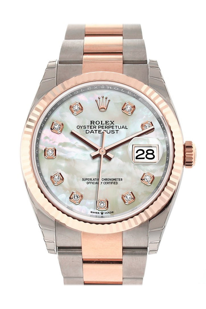 rolex oyster perpetual datejust mother of pearl