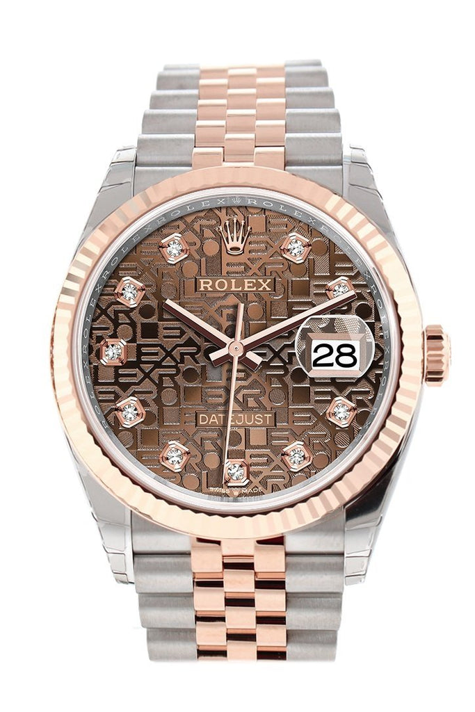 rolex datejust 36 chocolate