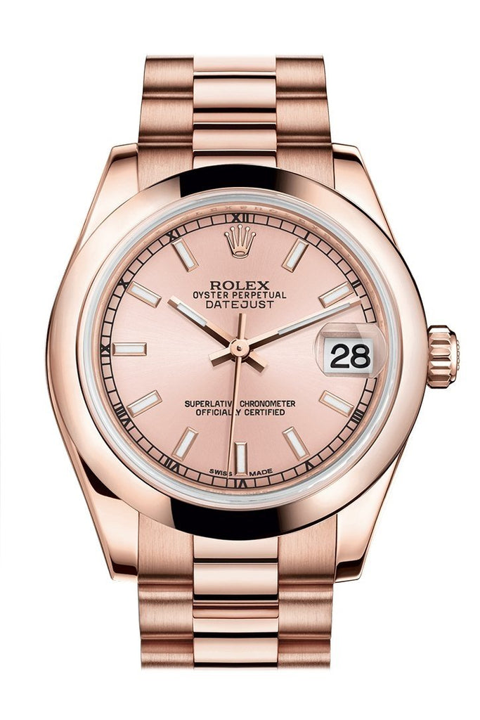 rolex datejust 31 rose gold