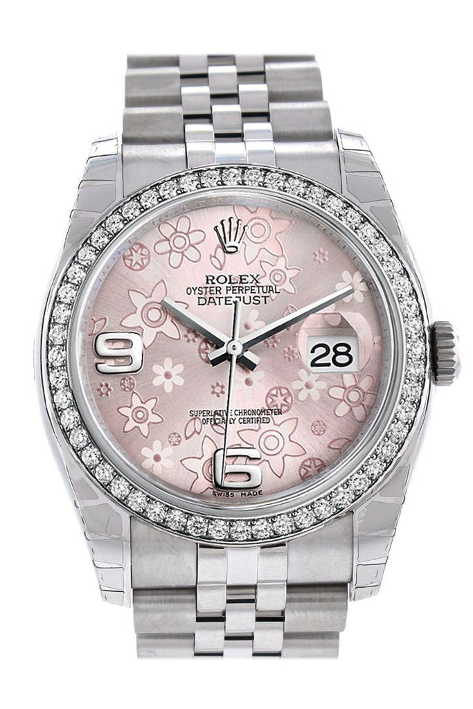 rolex pink floral