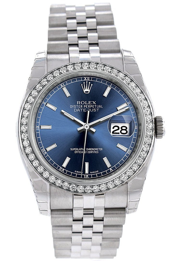 ROLEX 116244 Datejust 36 Blue Dial 