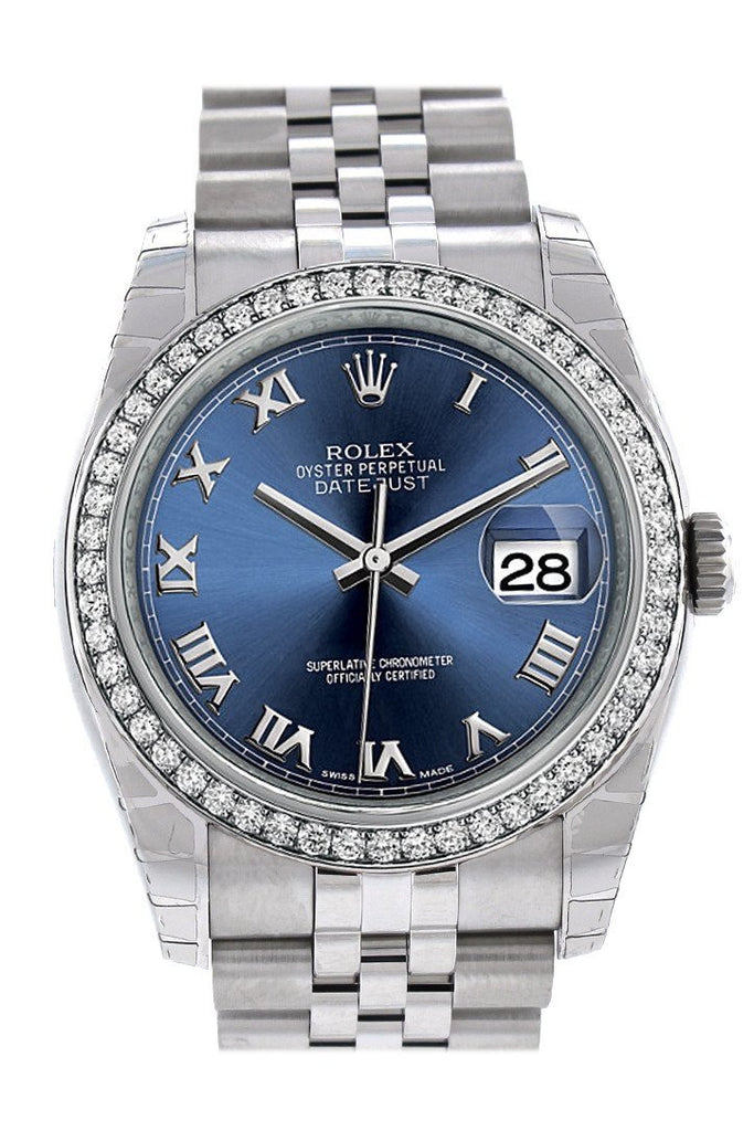 datejust 36 blue roman