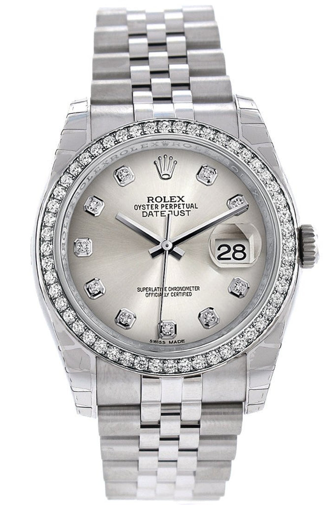 silver rolex mens