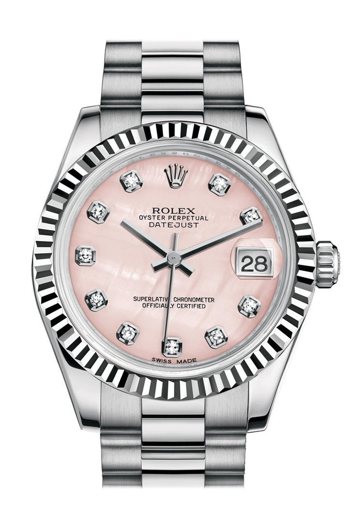 rolex pink mother of pearl
