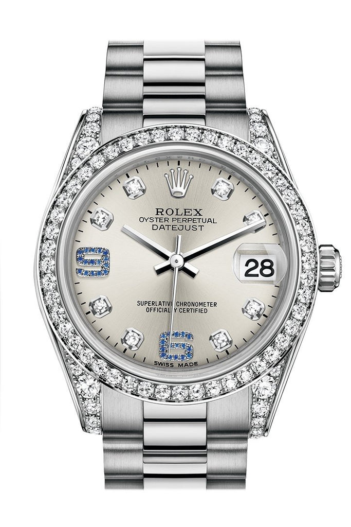 ladies rolex datejust diamond bezel