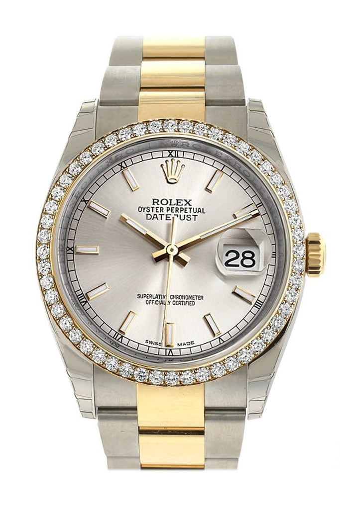 ROLEX 116243 Datejust 36 Silver Dial 