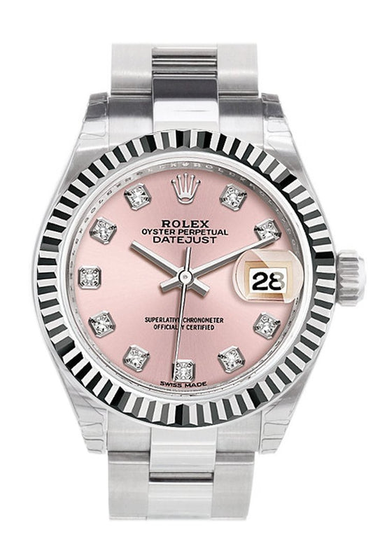 ladies rolex with pink face