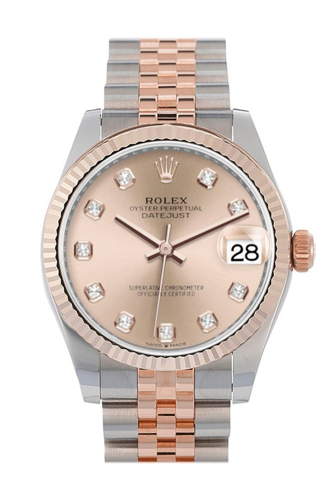 rolex two tone rose gold