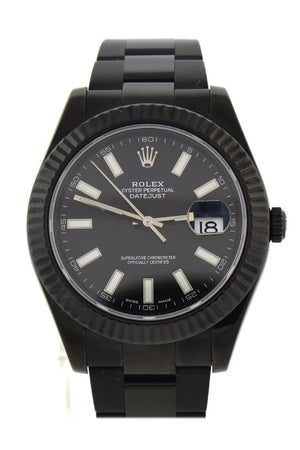 all black rolex watch